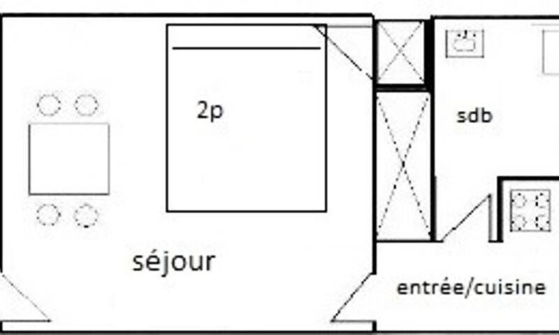 Soggiorno sugli sci Studio per 2 persone (19m²-1) - La Résidence Le France - La Plagne - Esteriore estate