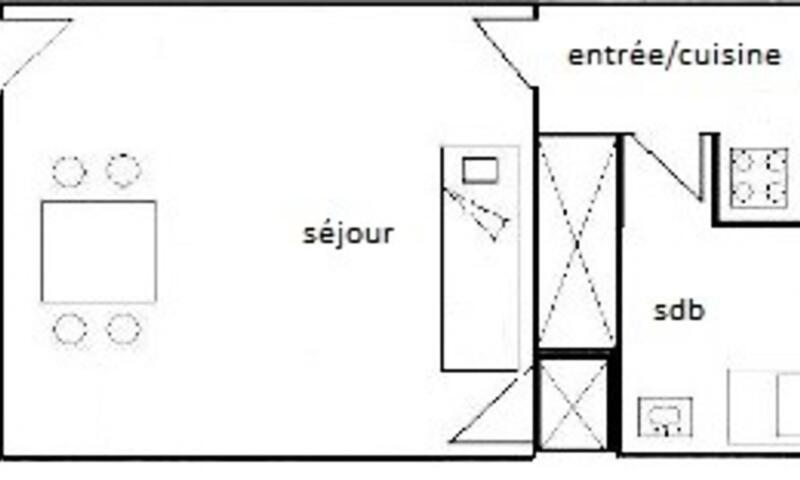 Soggiorno sugli sci Studio per 2 persone (19m²-1) - La Résidence Le France - La Plagne - Esteriore estate