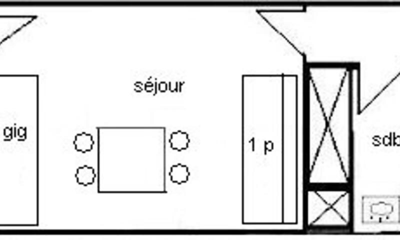 Wynajem na narty Studio 3 osoby (22m²-8) - La Résidence Le France - La Plagne - Na zewnątrz latem