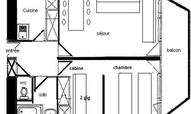 Soggiorno sugli sci Appartamento 2 stanze per 5 persone (42m²-8) - La Résidence Le France - La Plagne - Esteriore estate