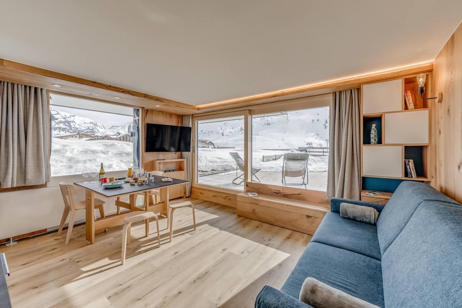 Vakantie in de bergen Studio bergnis 4 personen (208P) - La Résidence le Palafour - Tignes - Woonkamer