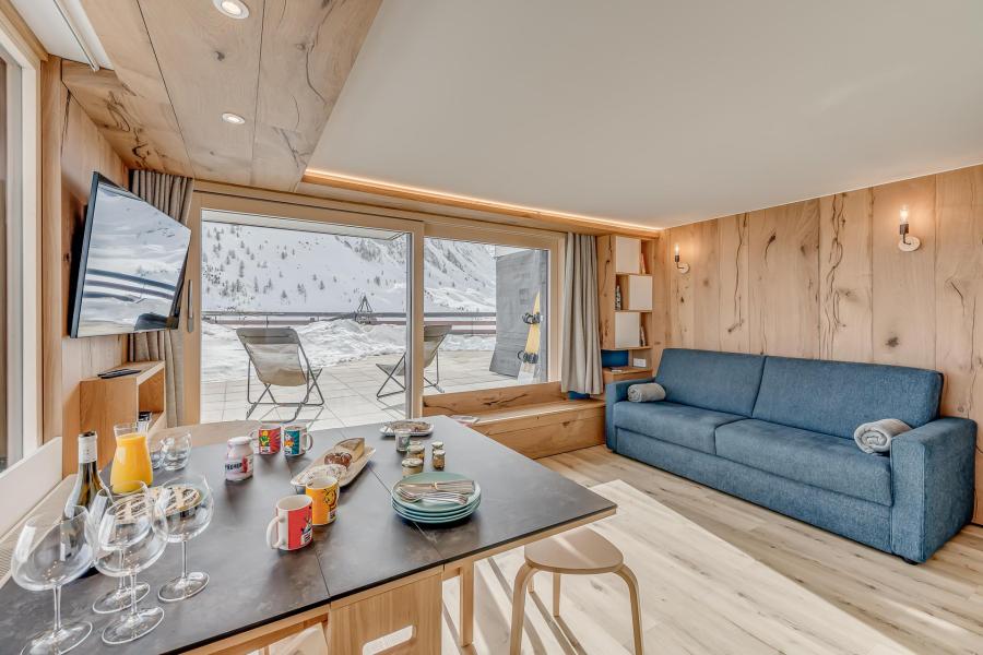 Vakantie in de bergen Studio bergnis 4 personen (208P) - La Résidence le Palafour - Tignes - Woonkamer