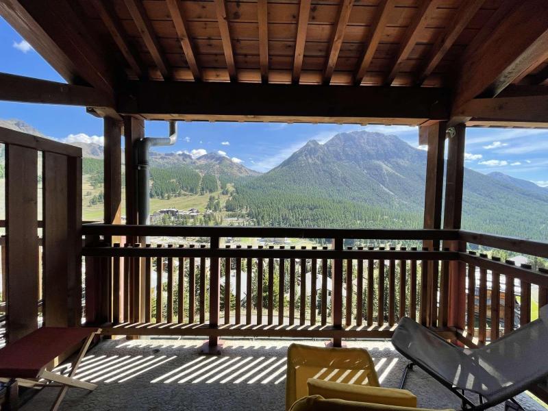 Urlaub in den Bergen 2-Zimmer-Berghütte für 4 Personen (630-410) - La Résidence le Plein Soleil - Montgenèvre - Terrasse