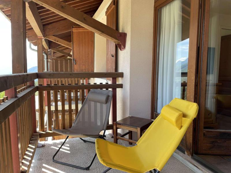 Vacaciones en montaña Apartamento cabina 2 piezas para 4 personas (630-410) - La Résidence le Plein Soleil - Montgenèvre - Balcón