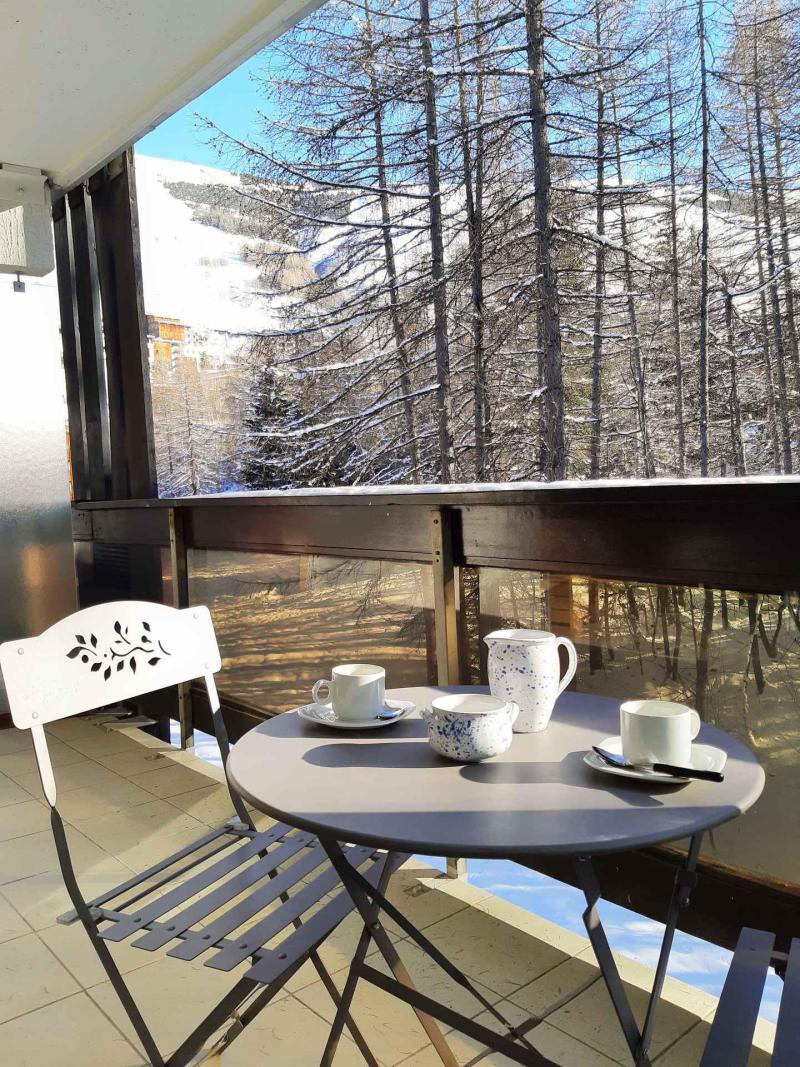 Urlaub in den Bergen Studio Schlafnische 4 Personen (204) - La Résidence le Prapelier - Les 2 Alpes - Balkon