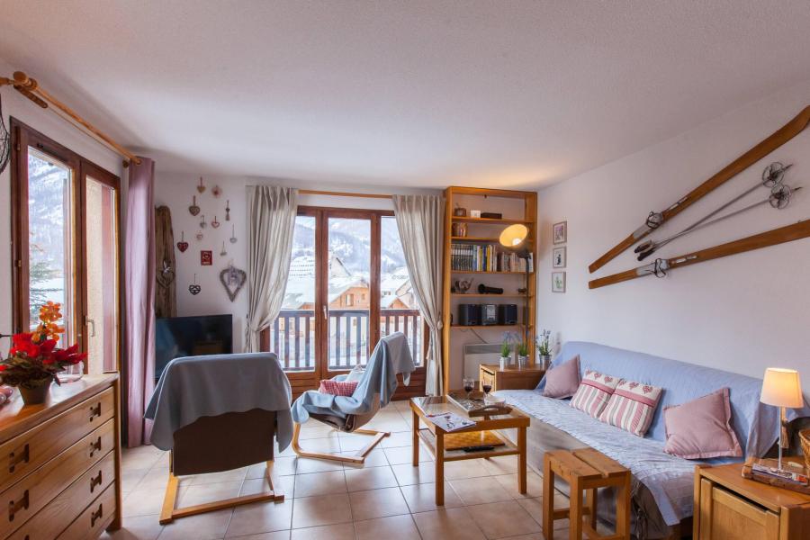 Vakantie in de bergen Appartement triplex 5 kamers 8 personen (01) - La Résidence le Rocher - Serre Chevalier - Woonkamer