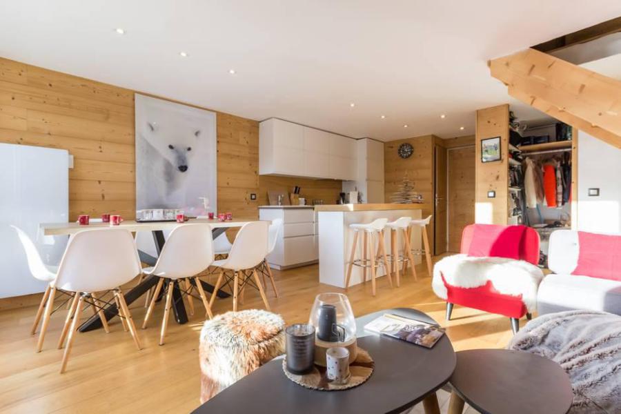 Urlaub in den Bergen 4 Zimmer Maisonettewohnung für 8 Personen (925) - La Résidence le Thuria - Les Arcs - Wohnzimmer