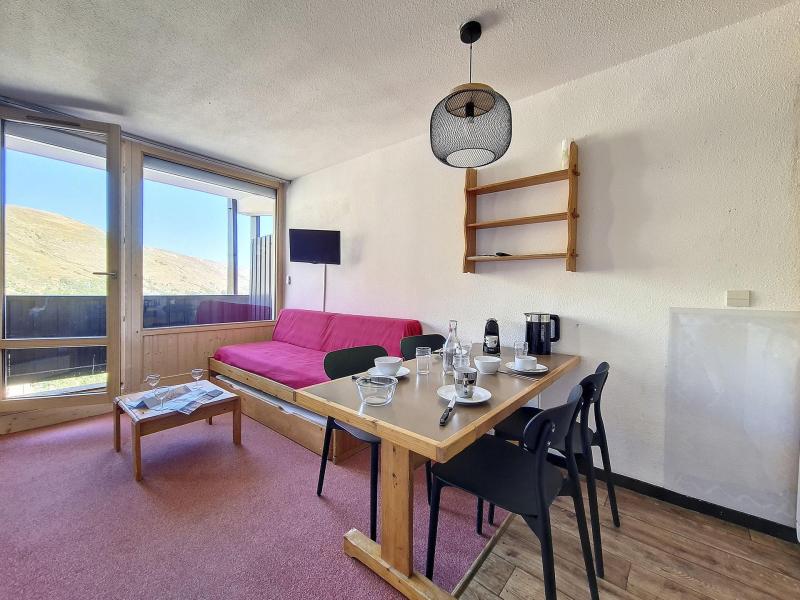 Urlaub in den Bergen 2-Zimmer-Holzhütte für 4 Personen (508) - La Résidence le Villaret - Les Menuires - Wohnzimmer