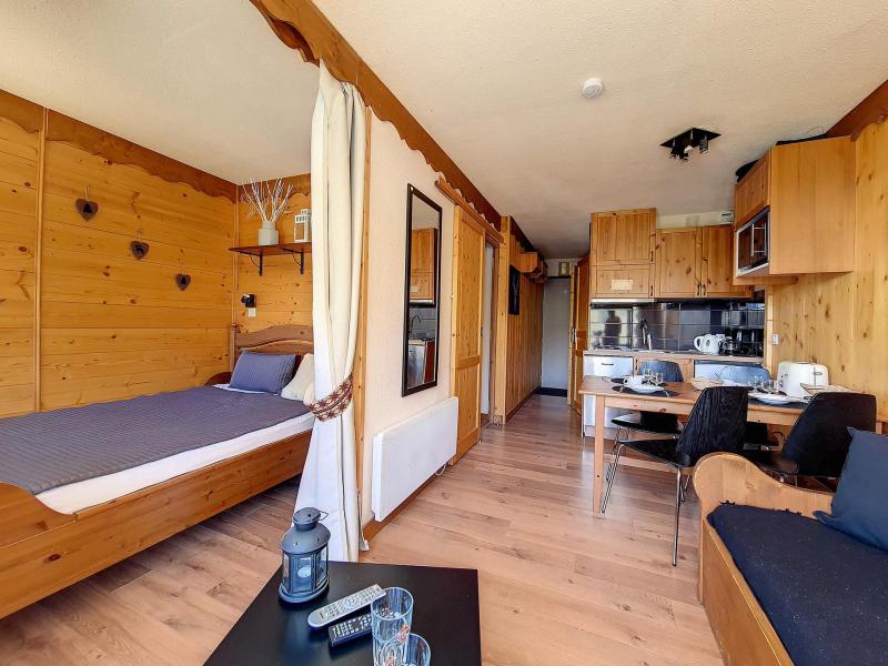 Holiday in mountain resort Studio cabin 4 people (405) - La Résidence le Villaret - Les Menuires - Living room