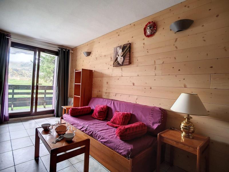 Vakantie in de bergen Appartement 3 kabine kamers 6 personen (60) - La Résidence les Balcons d'Olympie - Les Menuires - Woonkamer