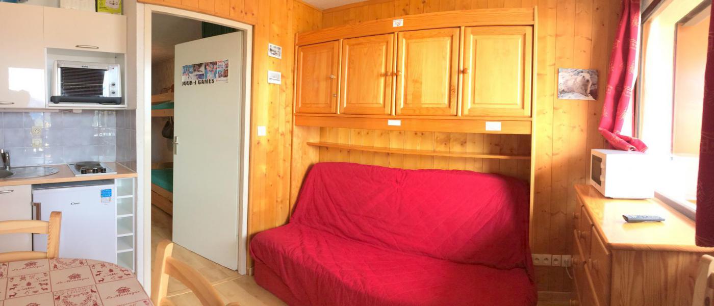 Vakantie in de bergen Appartement 2 kamers bergnis 4 personen (B22) - La Résidence les Bergers - La Toussuire - Woonkamer