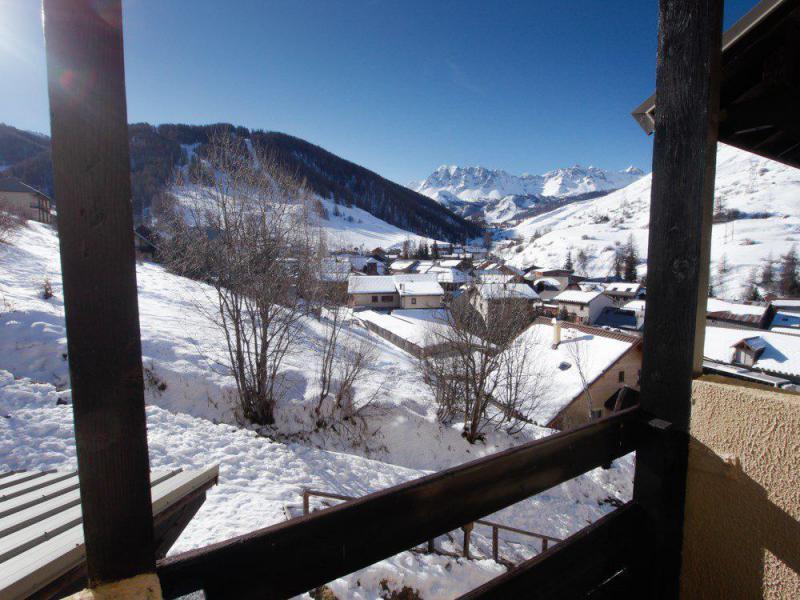 Urlaub in den Bergen Studio Schlafnische 4 Personen (405) - La Résidence les Colchiques - Vars - Terrasse