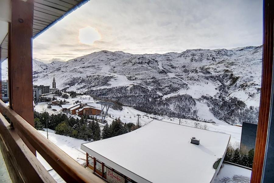 Vacanze in montagna Studio per 4 persone (E1) - La Résidence les Lauzes - Les Menuires - Balcone