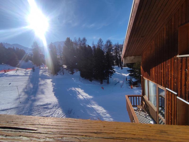 Vacances en montagne Studio coin montagne 4 personnes (96) - La Résidence les Soldanelles - La Plagne - Balcon