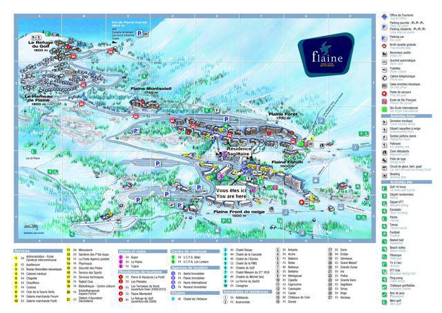 Urlaub in den Bergen La Résidence Sagittaire - Flaine - Plan