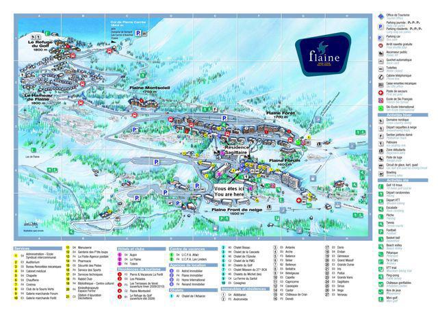 Vacanze in montagna La Résidence Sagittaire - Flaine - Mappa