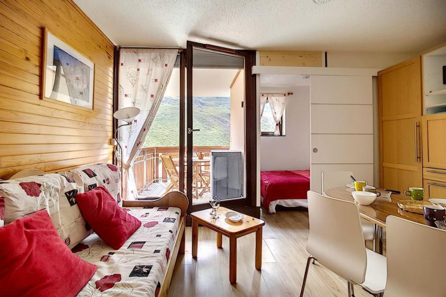 Urlaub in den Bergen 2-Zimmer-Holzhütte für 4 Personen (SK2302) - La Résidence Ski Soleil - Les Menuires - Wohnzimmer