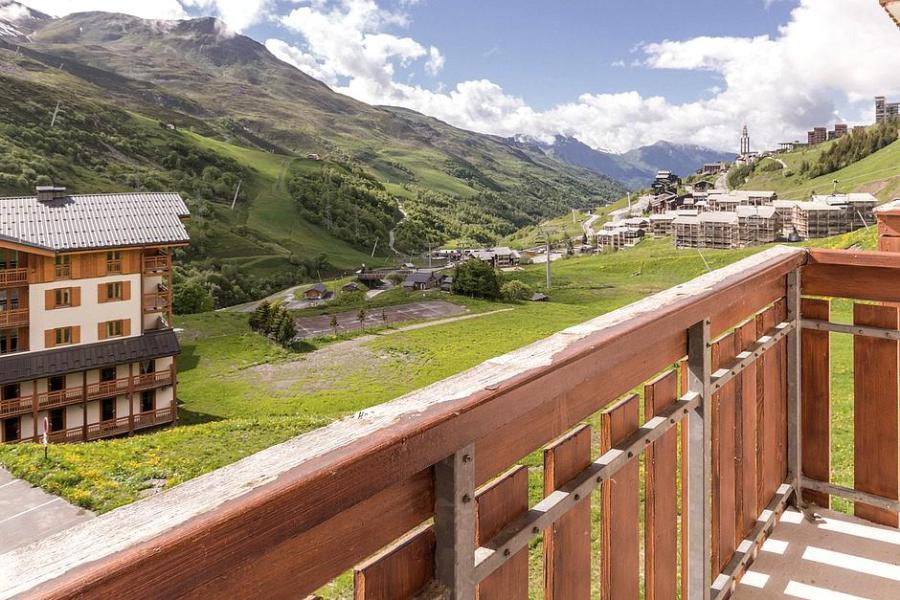 Vakantie in de bergen Appartement 2 kamers bergnis 4 personen (2102) - La Résidence Ski Soleil - Les Menuires - Balkon