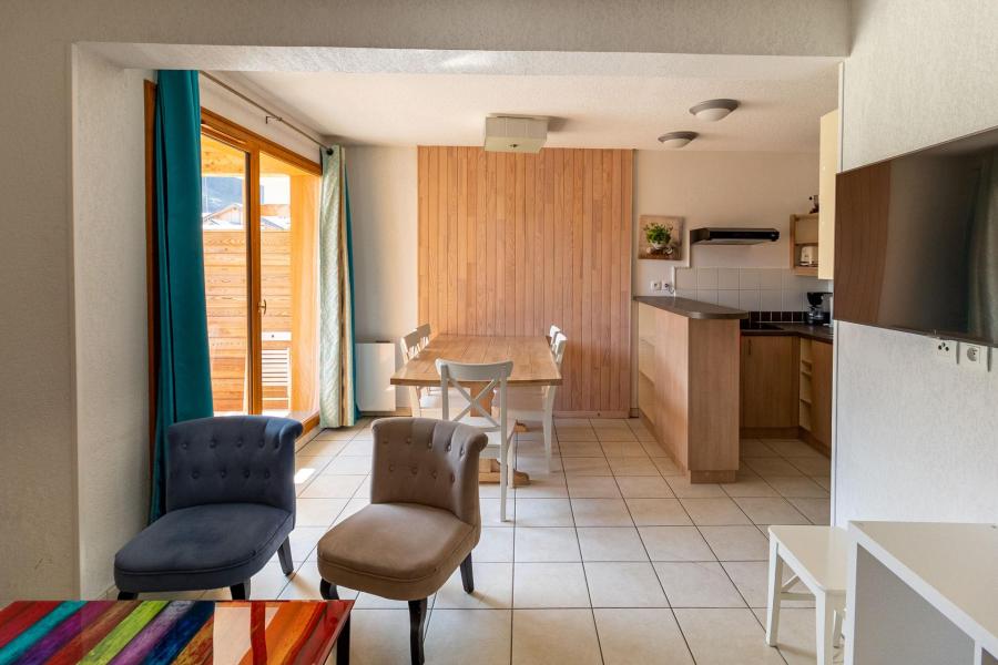 Holiday in mountain resort 4 room duplex apartment 9 people (502) - Le Balcon des Airelles - Les Orres - Living room