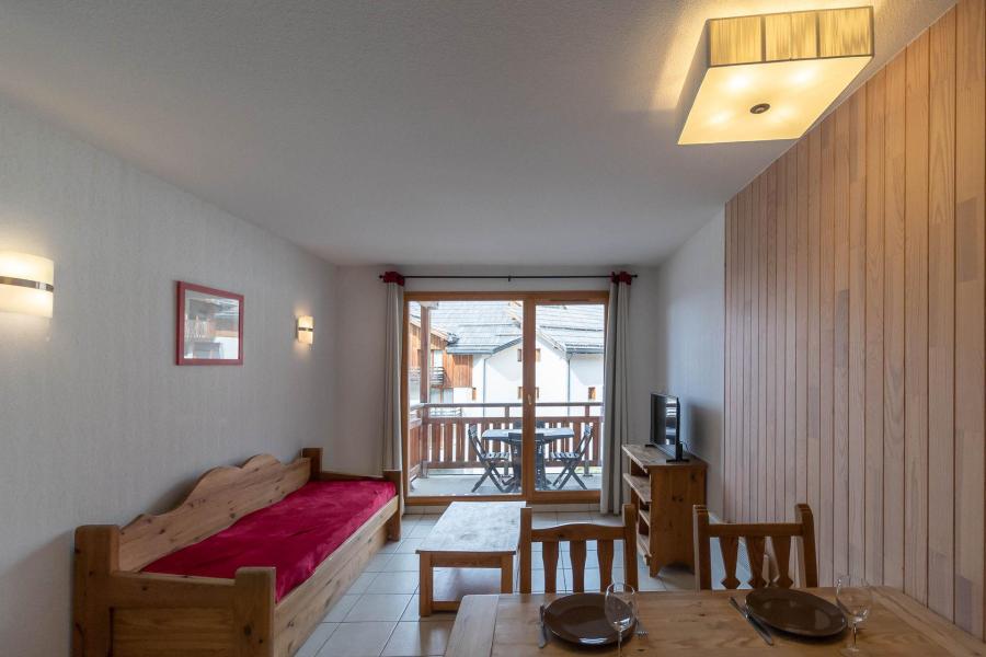 Vakantie in de bergen Appartement 2 kamers 4 personen (208) - Le Balcon des Airelles - Les Orres - Woonkamer