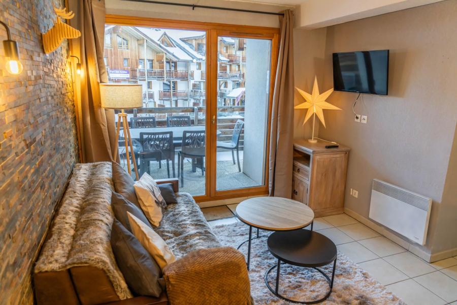 Vakantie in de bergen Appartement 3 kamers 6 personen (418) - Le Balcon des Airelles - Les Orres - Woonkamer