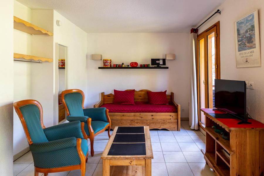 Vakantie in de bergen appartement 3 kamers duplex 5-7 personen (405) - Le Balcon des Airelles - Les Orres - Woonkamer