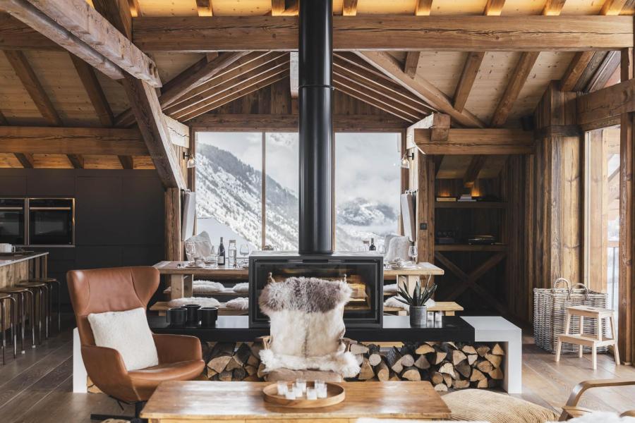 Urlaub in den Bergen 8 Zimmer Chalet für 12 Personen - Le Bercail - Saint Martin de Belleville - Wohnzimmer