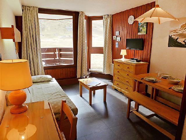 Vakantie in de bergen Appartement 1 kamers 4 personen (4) - Le Borsat - Tignes - Woonkamer