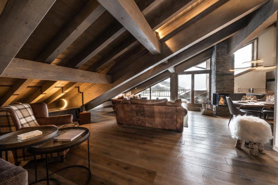 Urlaub in den Bergen 5 Zimmer Maisonettewohnung für 8 Personen (Paragon) - Le C - Courchevel - Wohnzimmer