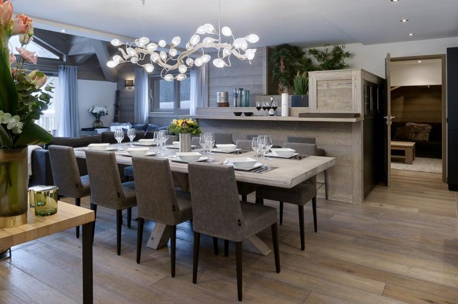 Holiday in mountain resort 6 room triplex apartment 10 people (Koh-I-Nor) - Le C - Courchevel - Dining area