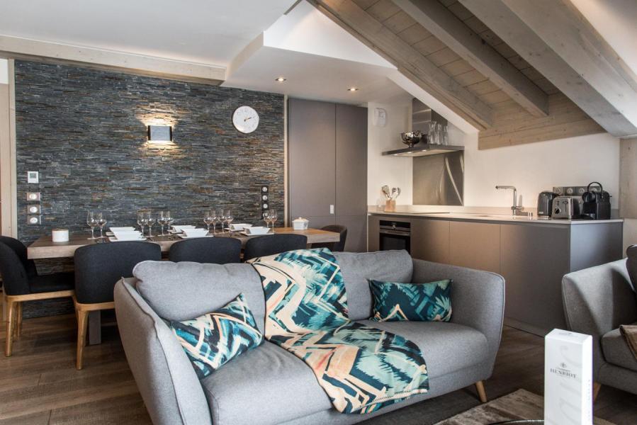 Vakantie in de bergen Appartement 5 kabine kamers 8-10 personen (A06) - Le C - Courchevel - Woonkamer