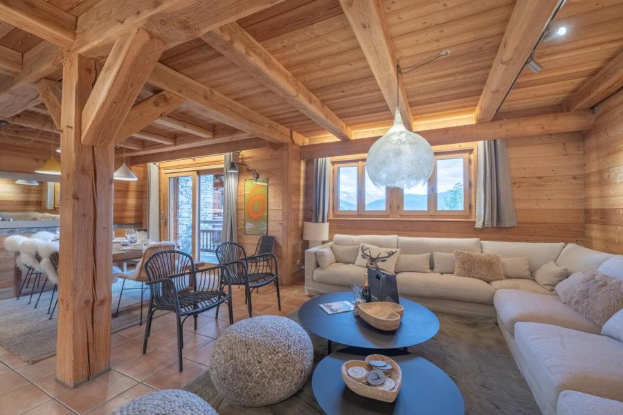 Vacances en montagne Chalet 8 pièces 14 personnes (10 adultes et 4 enfants seulement) - Le Chalet Bouquetin - Alpe d'Huez - Séjour