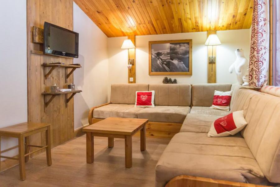 Holiday in mountain resort 2 room duplex apartment cabin 6 people (301) - Le Chalet de Montchavin - Montchavin La Plagne - Living room