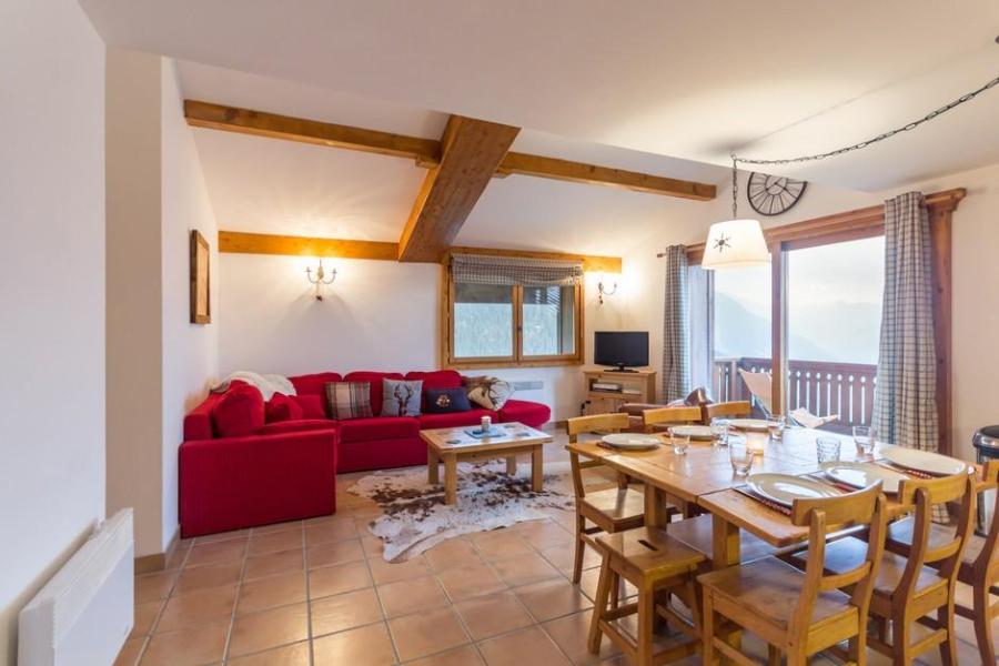 Urlaub in den Bergen 5-Zimmer-Appartment für 8 Personen (A11-12) - Le Chalet des Eucherts - La Rosière - Wohnzimmer