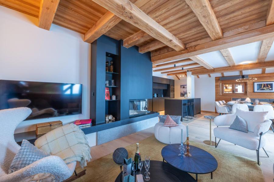 Vacances en montagne Chalet 7 pièces 12 personnes - Le Chalet Ecureuil - Alpe d'Huez - Séjour