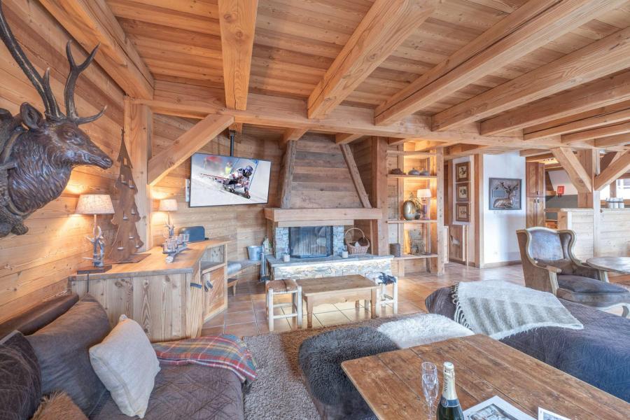 Holiday in mountain resort 9 room chalet 14 people - Le Chalet Loup - Alpe d'Huez - Living room