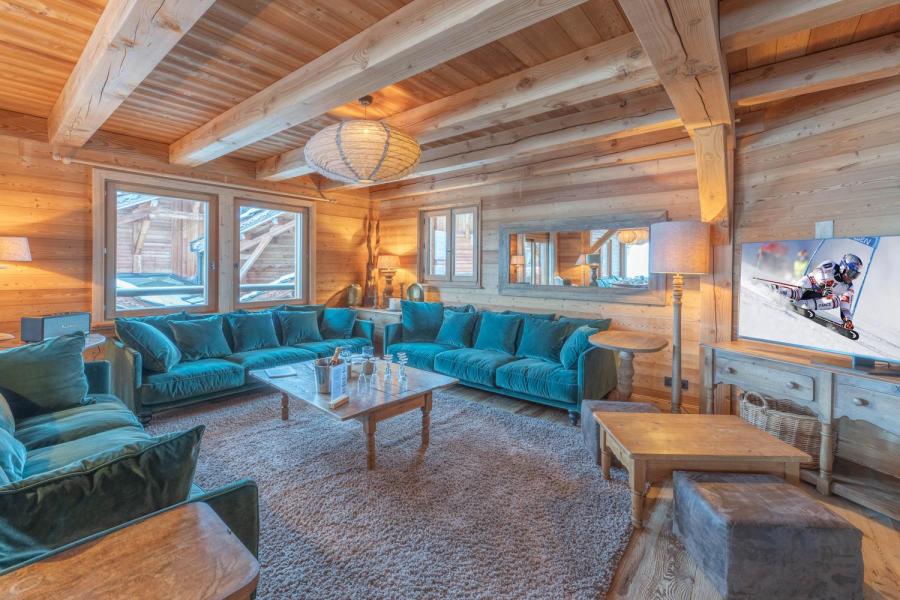 Holiday in mountain resort 9 room chalet 14 people - Le Chalet Loup - Alpe d'Huez - Living room