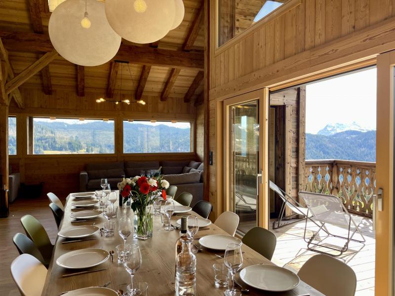 Urlaub in den Bergen Triplex-Chalet 8 zimmer 14 Personnen - LE CHAR - Les Gets - Wohnzimmer