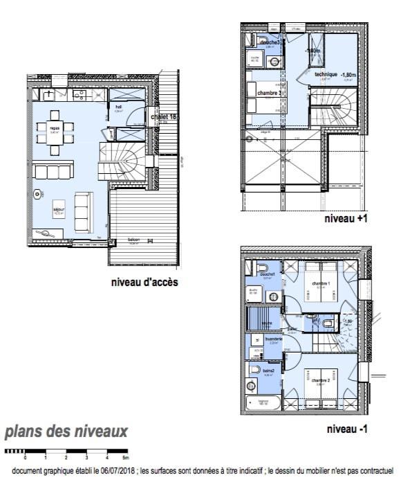 Каникулы в горах Шале триплекс 4 комнат 6 чел. (Serendipity) - Le Hameau de Caseblanche - Saint Martin de Belleville - план