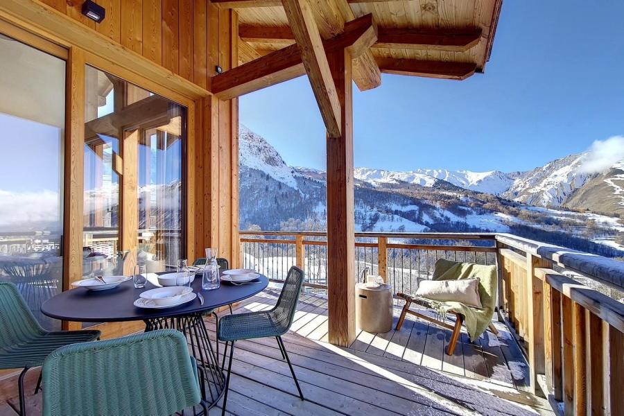 Vacanze in montagna Chalet su 3 piani 5 stanze per 8 persone (Cachette) - Le Hameau de Caseblanche - Saint Martin de Belleville - Balcone