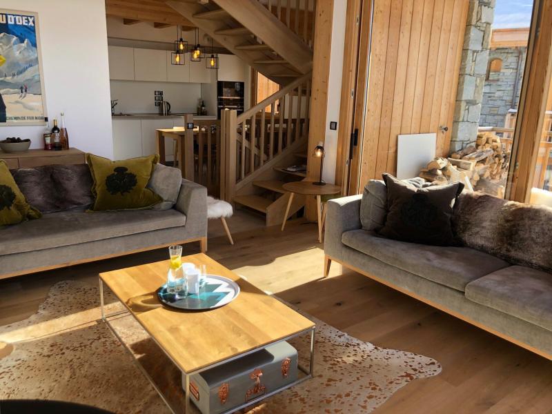 Vakantie in de bergen Chalet triplex 5 kamers 8 personen (Retrouvailles) - Le Hameau de Caseblanche - Saint Martin de Belleville - Woonkamer