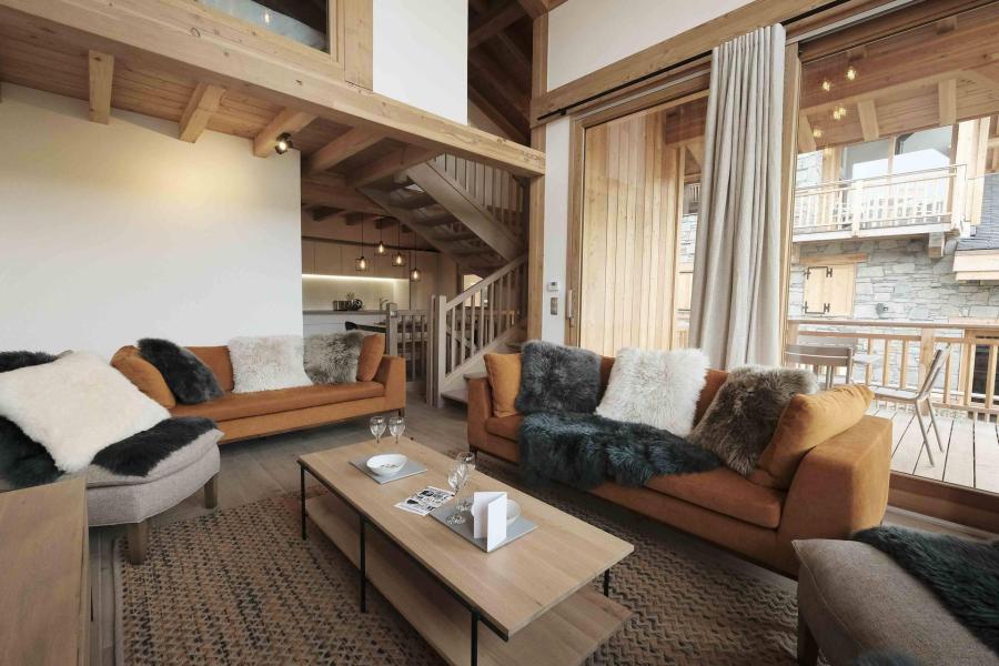 Vakantie in de bergen Chalet triplex 5 kamers 8 personen (Winterfold) - Le Hameau de Caseblanche - Saint Martin de Belleville - Woonkamer
