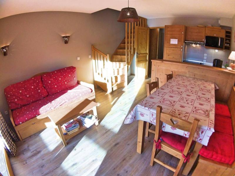 Urlaub in den Bergen 3-Zimmer-Appartment für 6 Personen (C61) - Le Hameau des Rennes - Vars - Wohnzimmer