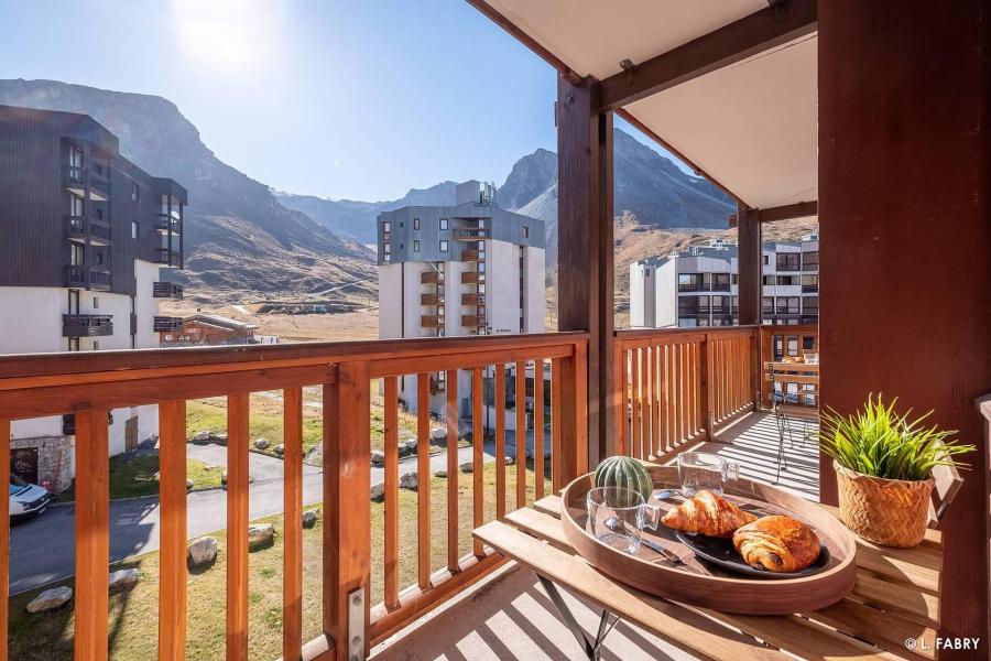 Urlaub in den Bergen 2-Zimmer-Holzhütte für 4 Personen (1302) - Le Hameau du Borsat 1&2 - Tignes - Balkon