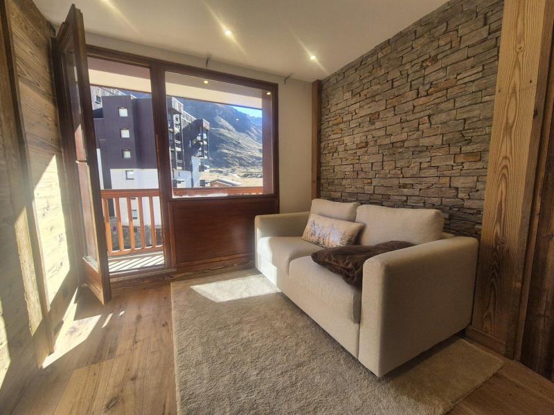 Urlaub in den Bergen 2-Zimmer-Holzhütte für 4 Personen (1302) - Le Hameau du Borsat 1&2 - Tignes - Wohnzimmer