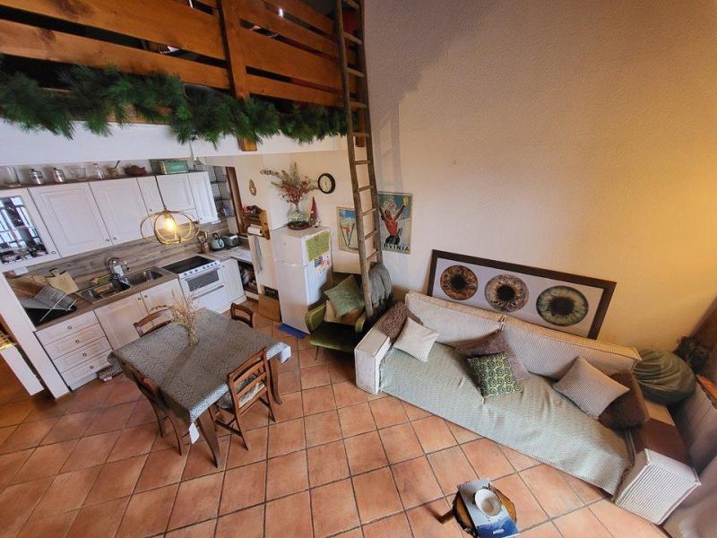 Vakantie in de bergen Appartement 3 kamers mezzanine 6 personen (17) - Le Korossol - Montgenèvre - Woonkamer
