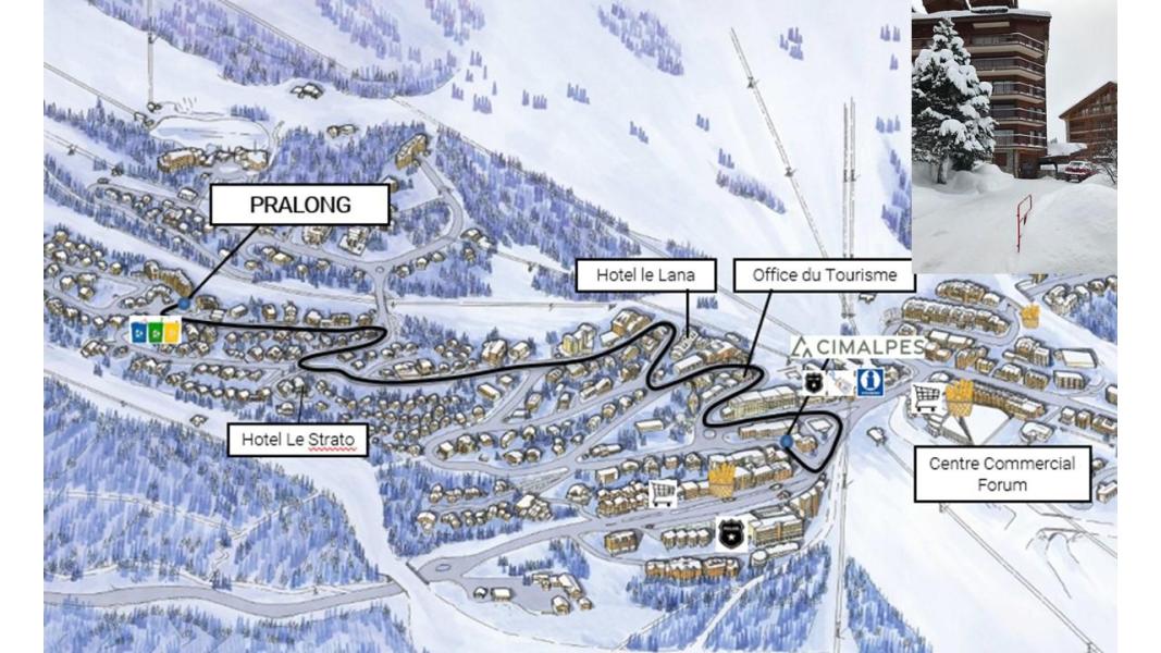 Vacanze in montagna LE PRALONG - Courchevel - Mappa