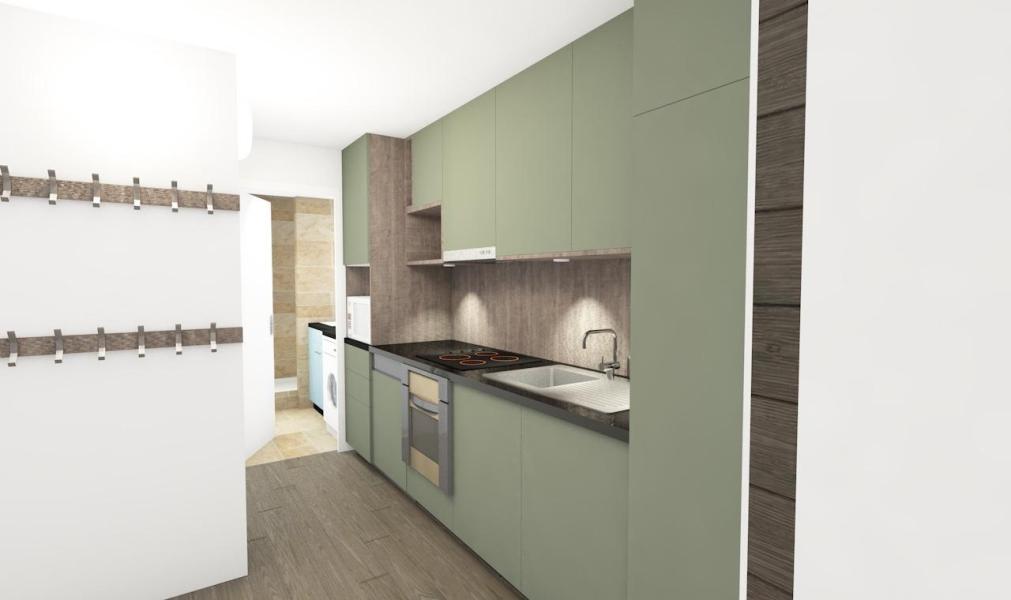 Vacances en montagne Appartement 4 pièces cabine 8 personnes (2503) - Le Valset - Val Thorens - Cuisine