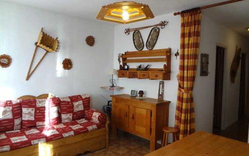 Holiday in mountain resort 3 room apartment 6 people - Le Village de l'Argentine - Arêches-Beaufort - Living room