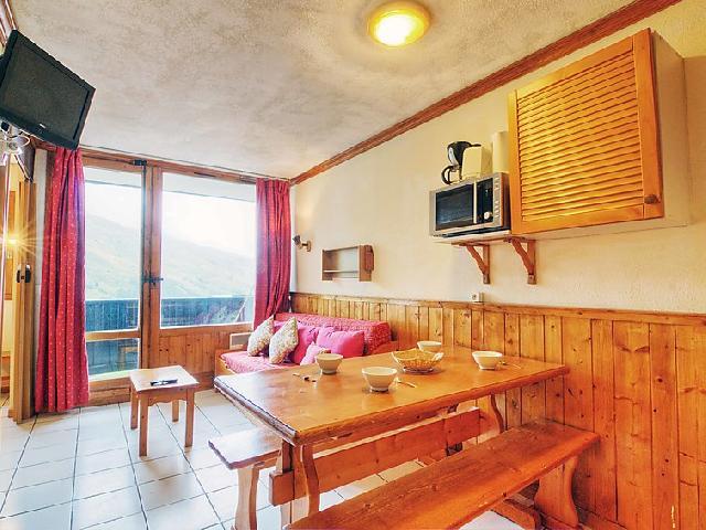 Vakantie in de bergen Appartement 2 kamers 5 personen (6) - Le Villaret - Les Menuires - Woonkamer